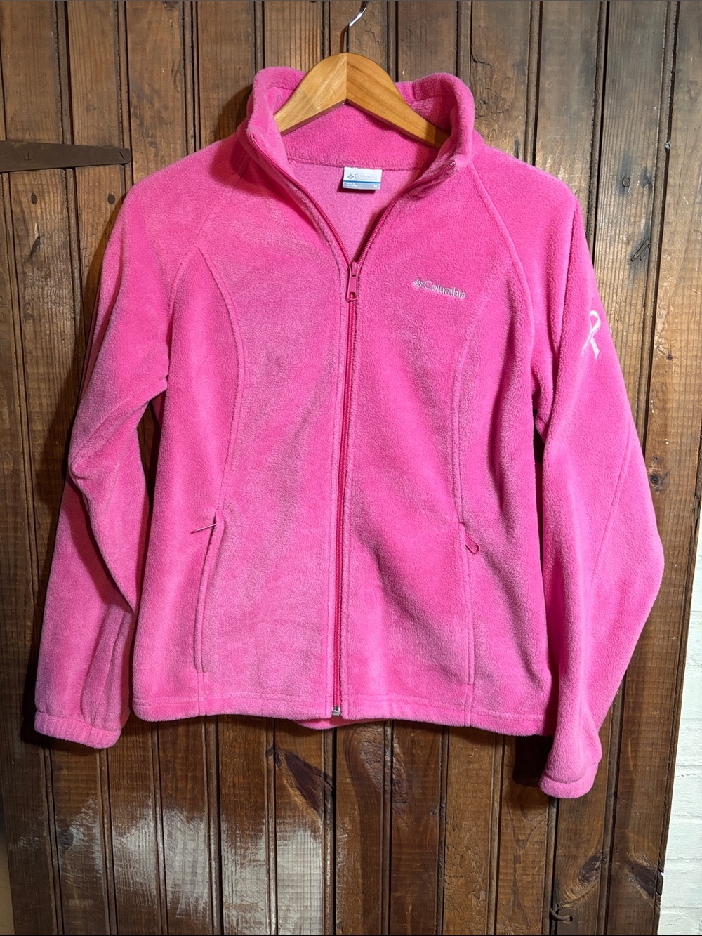 Columbia Cancer Awareness Pink Full-Zip Fleece Jacket